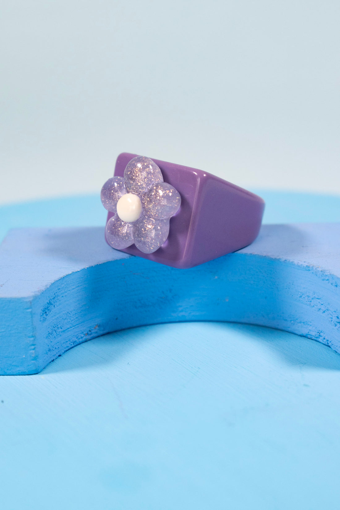 ¡NEW! Anillo Petalo Lila - Talla única 8.5