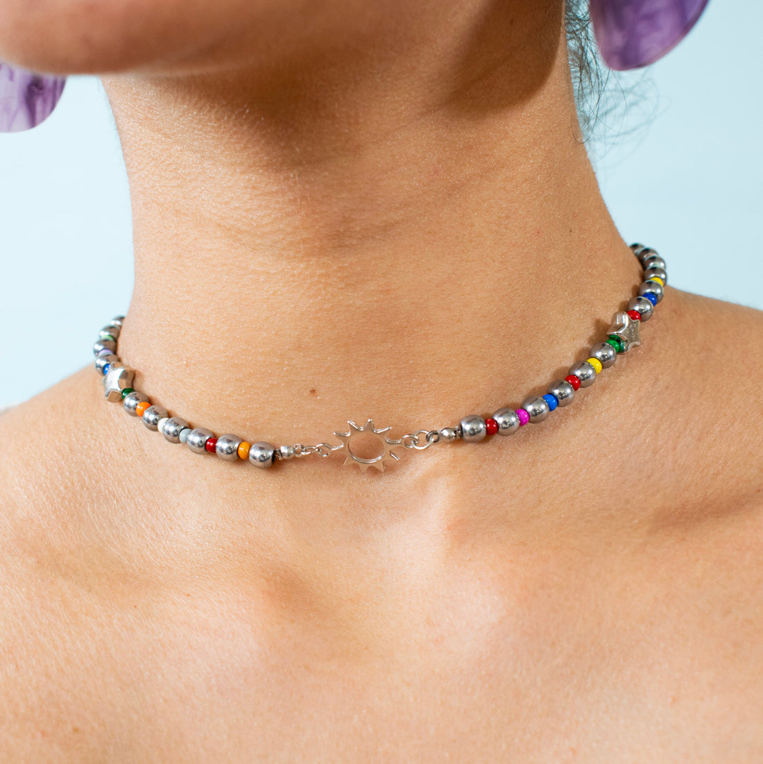 ¡NEW! Collar Esferas Colores