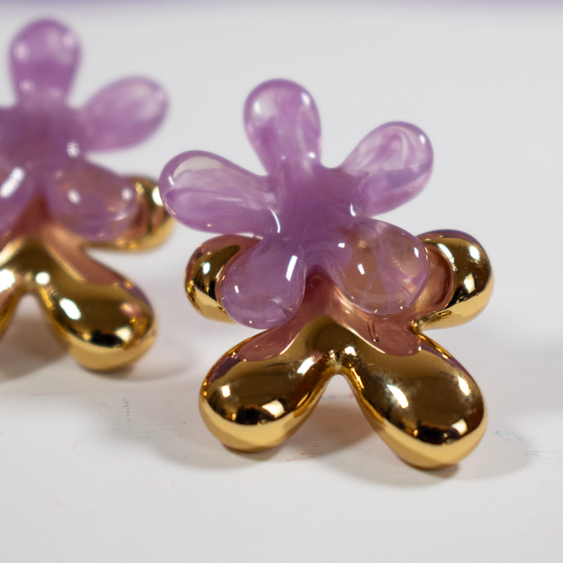 ¡NEW! Aretes Rosalía Púrpura
