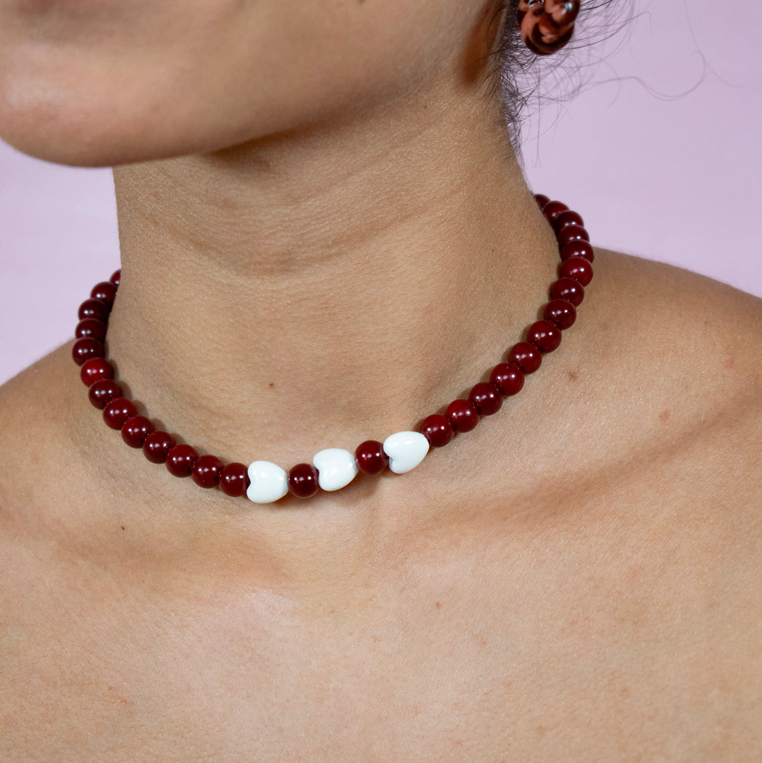 ¡NEW! Collar Rojo Carmesí