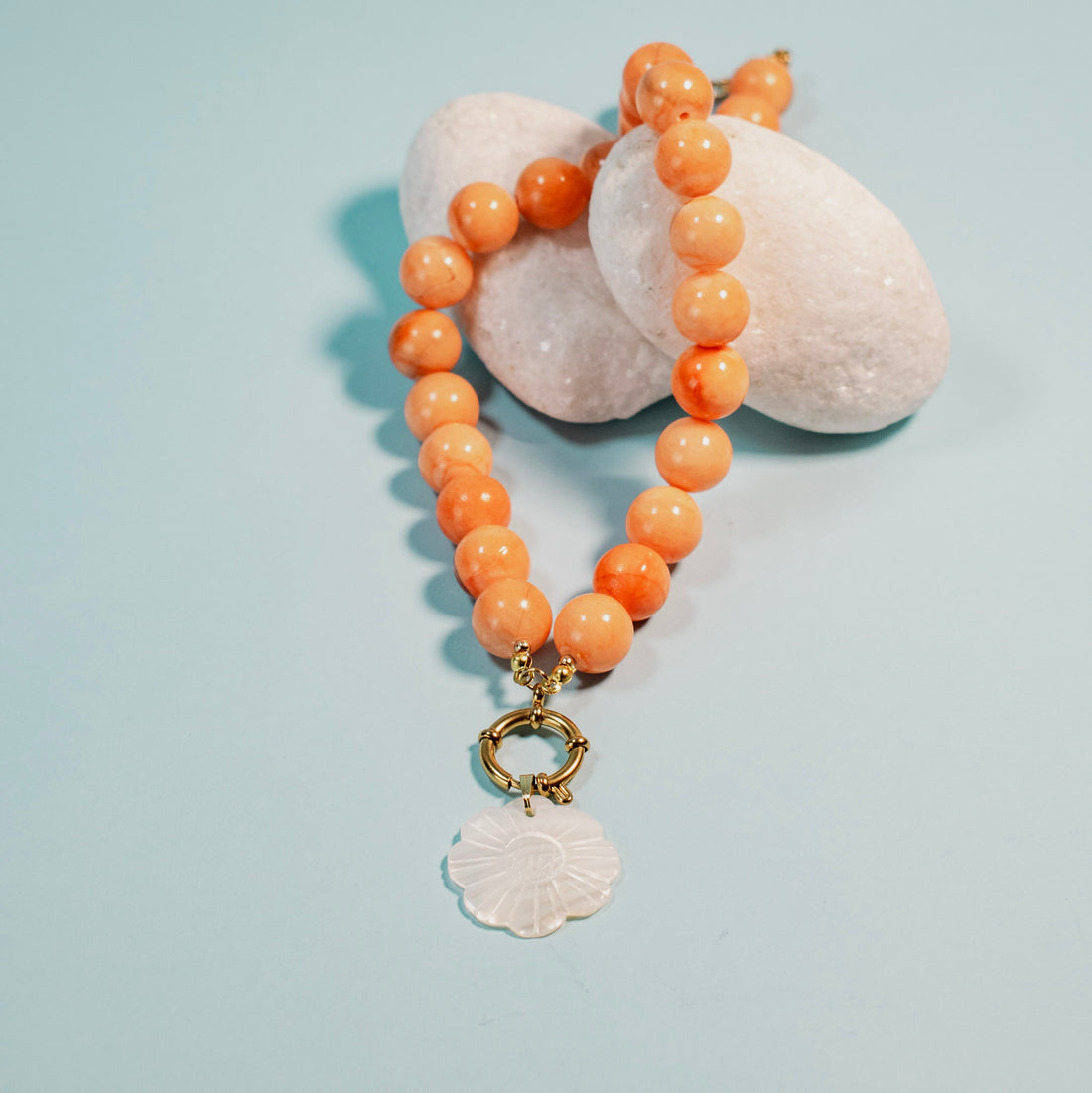 Collar Coral Naranja