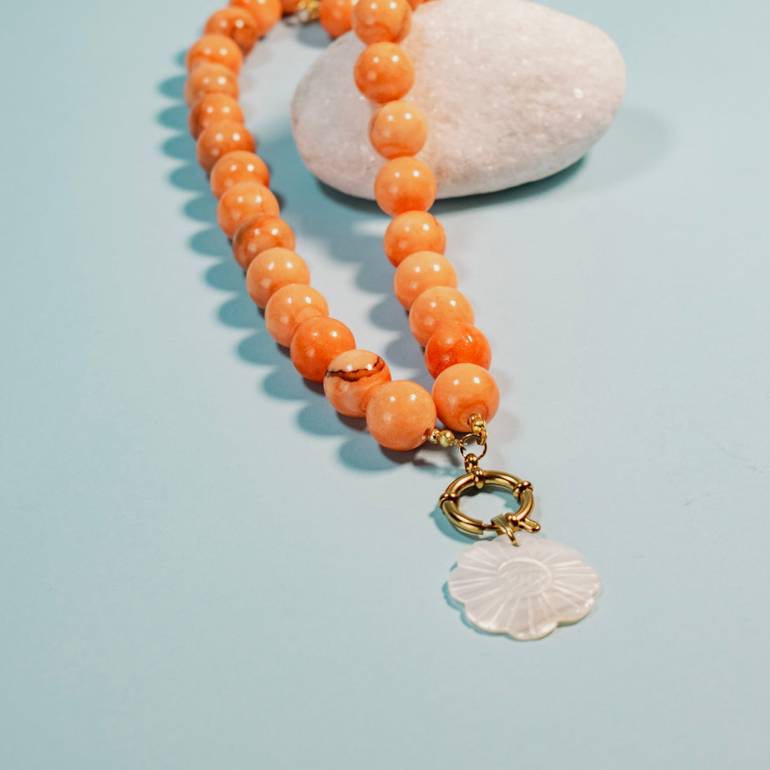 Collar Coral Naranja