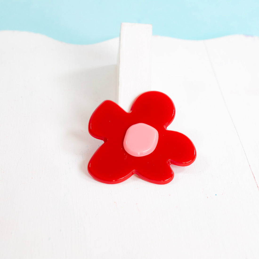 ¡NEW! Aretes Renacer Floral Rojo