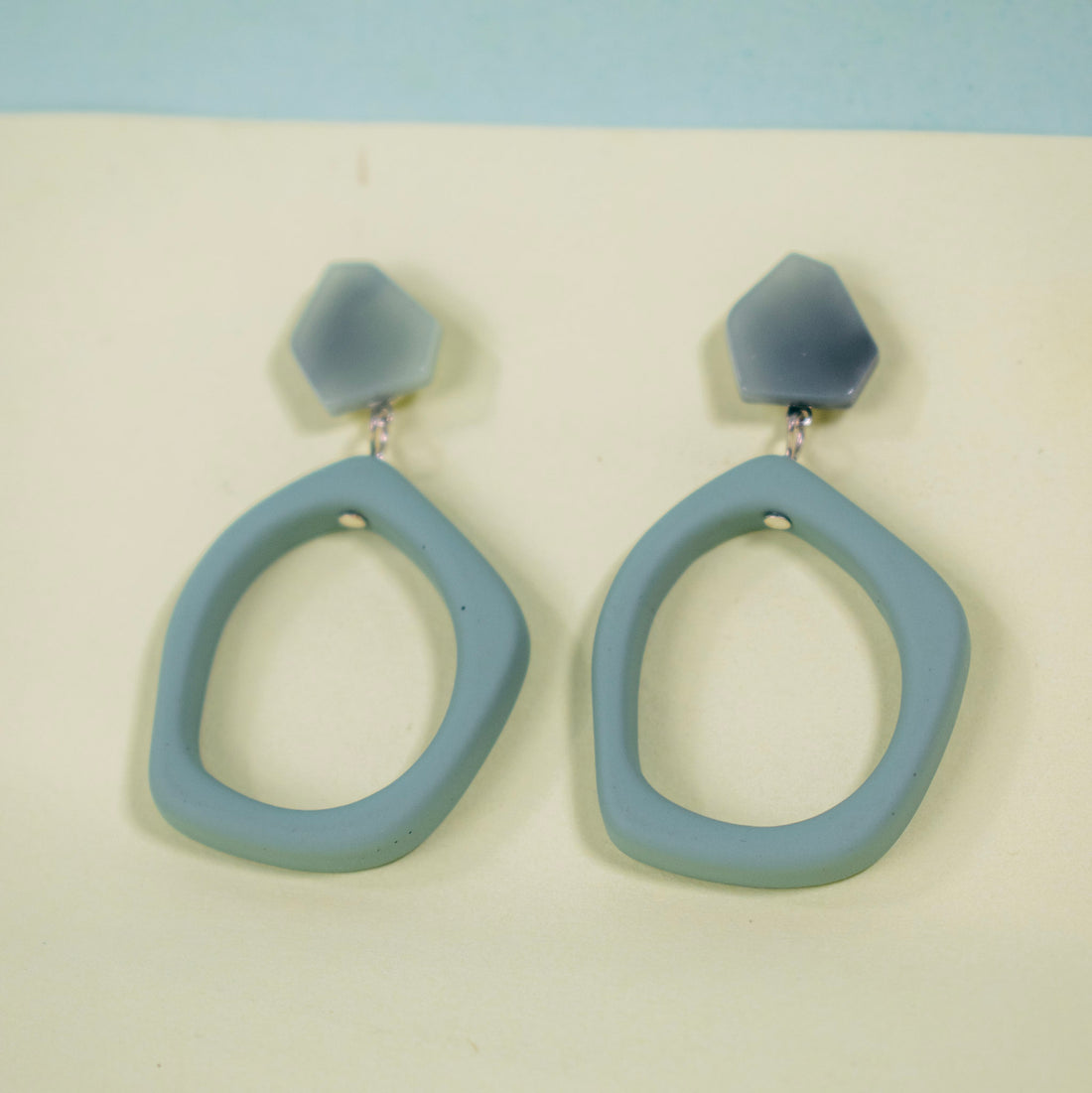 Aretes Acrilicos Matte Verde Pastel