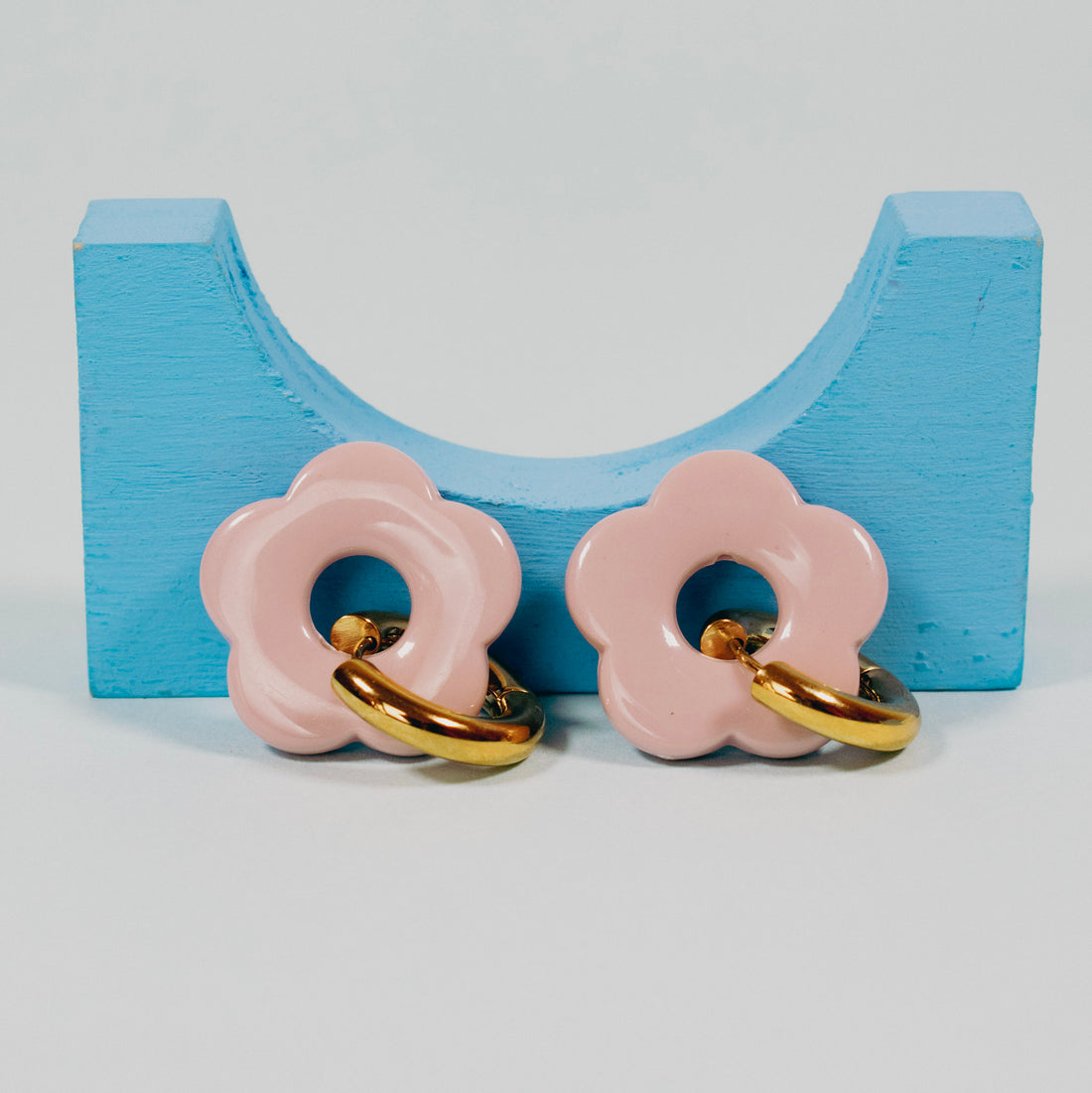¡NEW! Aretes Floral Rosa