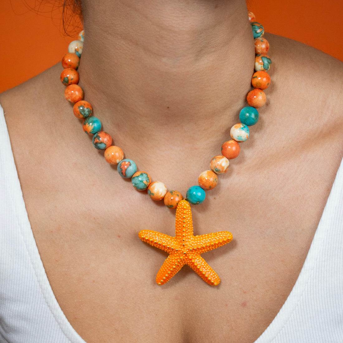 ¡NEW! Collar Luz de Sirena Naranja