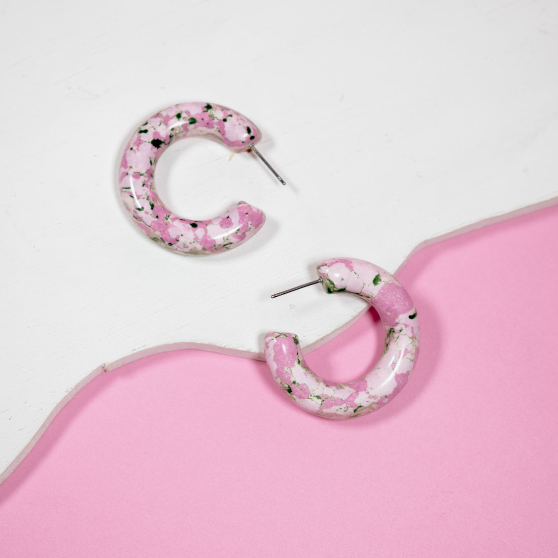 Candongas Chic Manchas Rosado