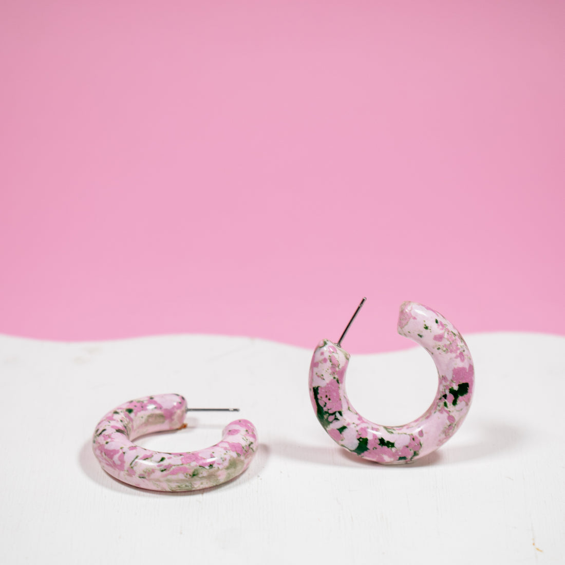 Candongas Chic Manchas Rosado