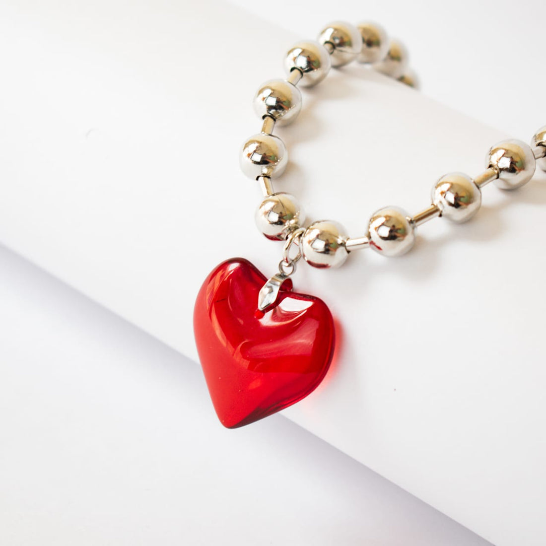 Collar Corazón Rojo